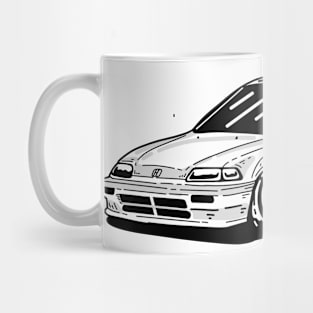 White civic Mug